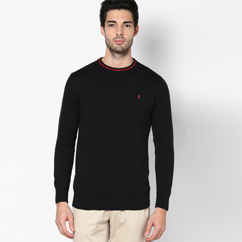 Black Round Neck Sweater