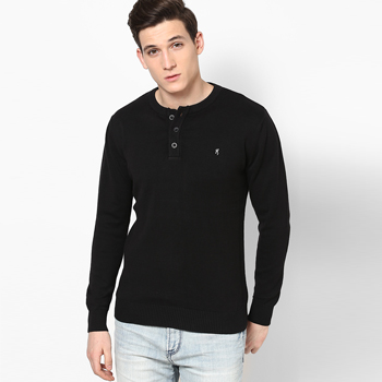 Black Round Neck Sweater