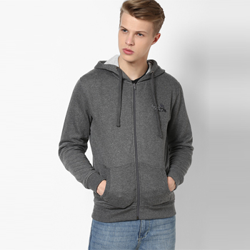 Solid Grey Sweat Jacket